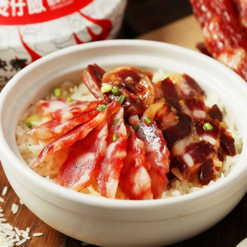 饭呼砂锅煲仔广式腊味广东腊肉腊肠米饭方便自热米饭