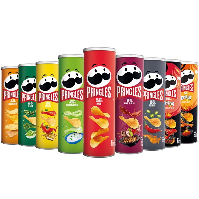 20罐装pringles品客薯片大包装110g混合口味膨化零食大礼包