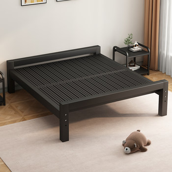 ຕຽງເຫລໍກສໍາລັບເຮືອນ master bedroom double bed 1.5 meters single dormitory thickened iron bed forเช่า 1.2 ແມັດ ຕຽງທາດເຫຼັກ