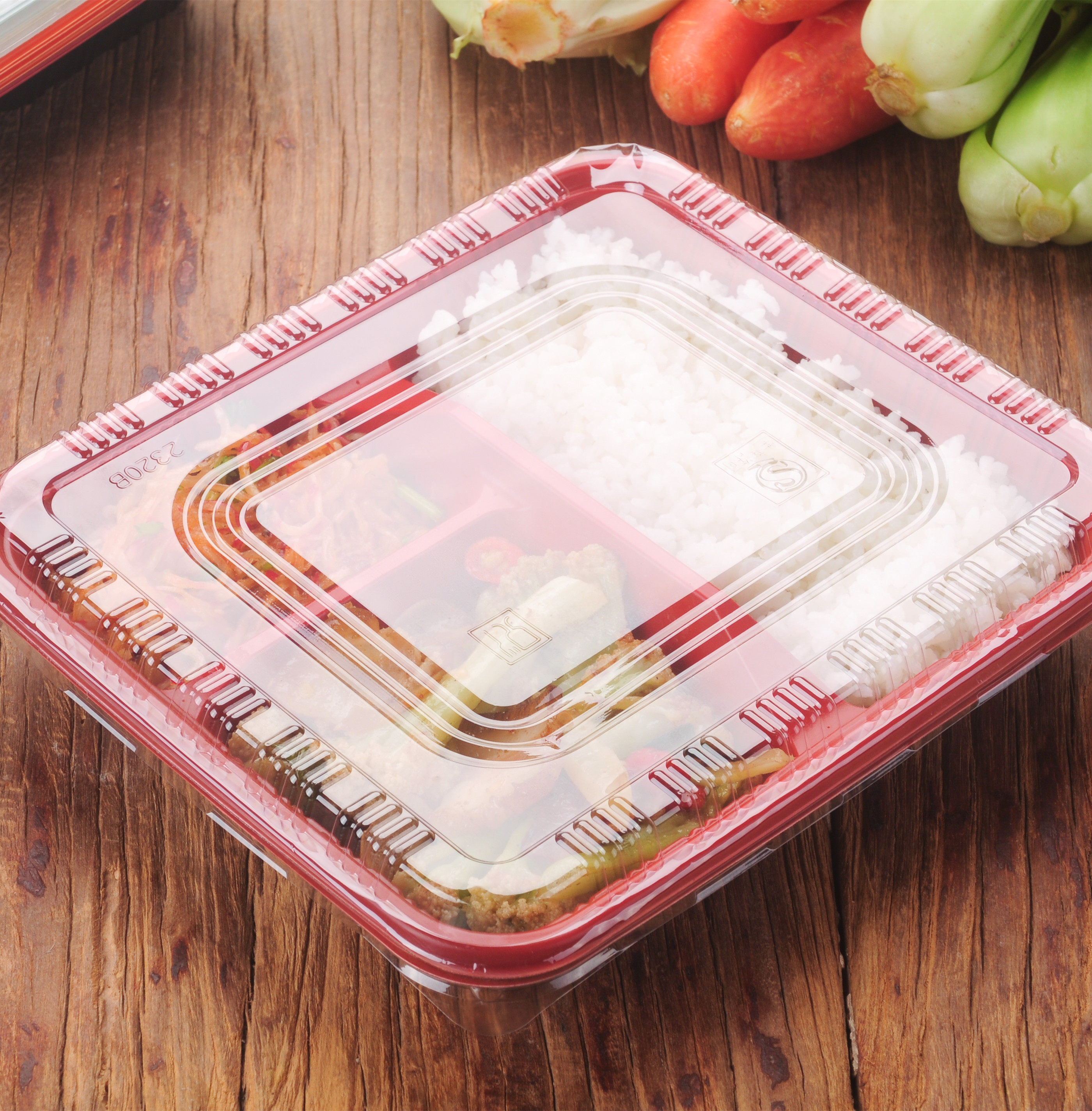 一次性快餐多格外卖便当打包五格餐盒饭盒塑料一次性餐盒