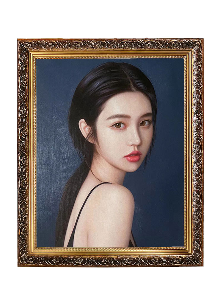 油画定制照片人像肖像真人宠物风景代画丙烯油画