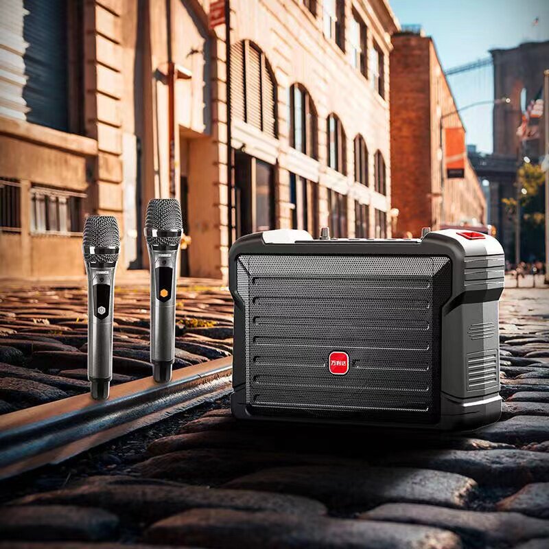 万利达9113便携式音响声卡一体机户外广场舞直播歌手拉杆广场音箱