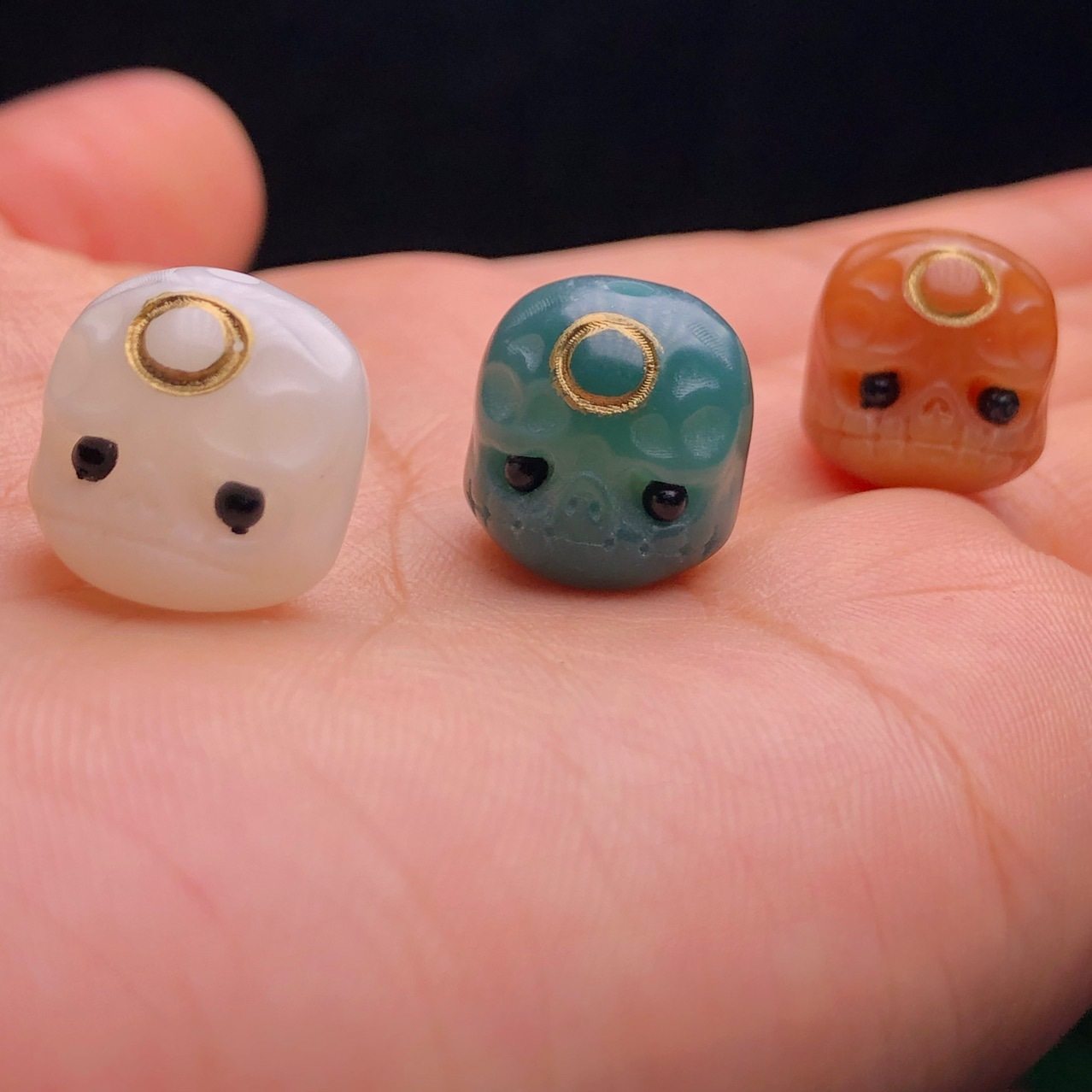 菩提纯天然根大阿呆配饰散珠雕刻镶嵌提子星月其他diy饰品配件