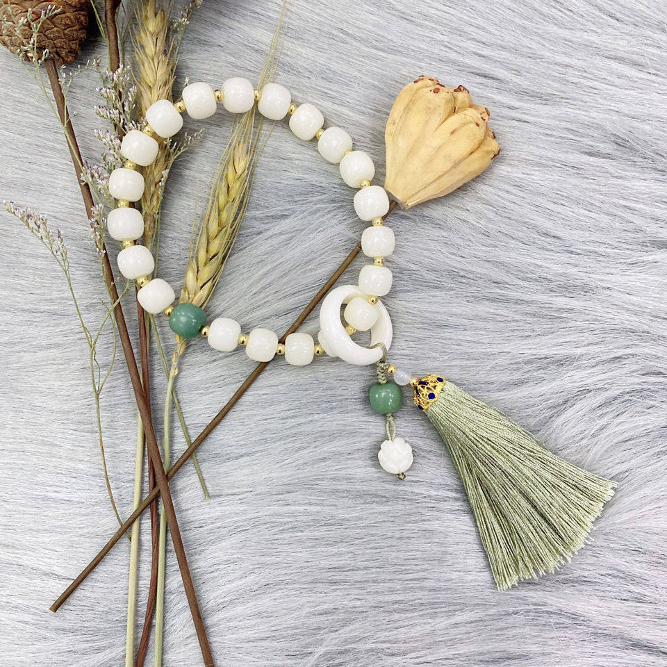 小红流苏送礼手链念珠佛珠文玩小手跑环书同款佛珠