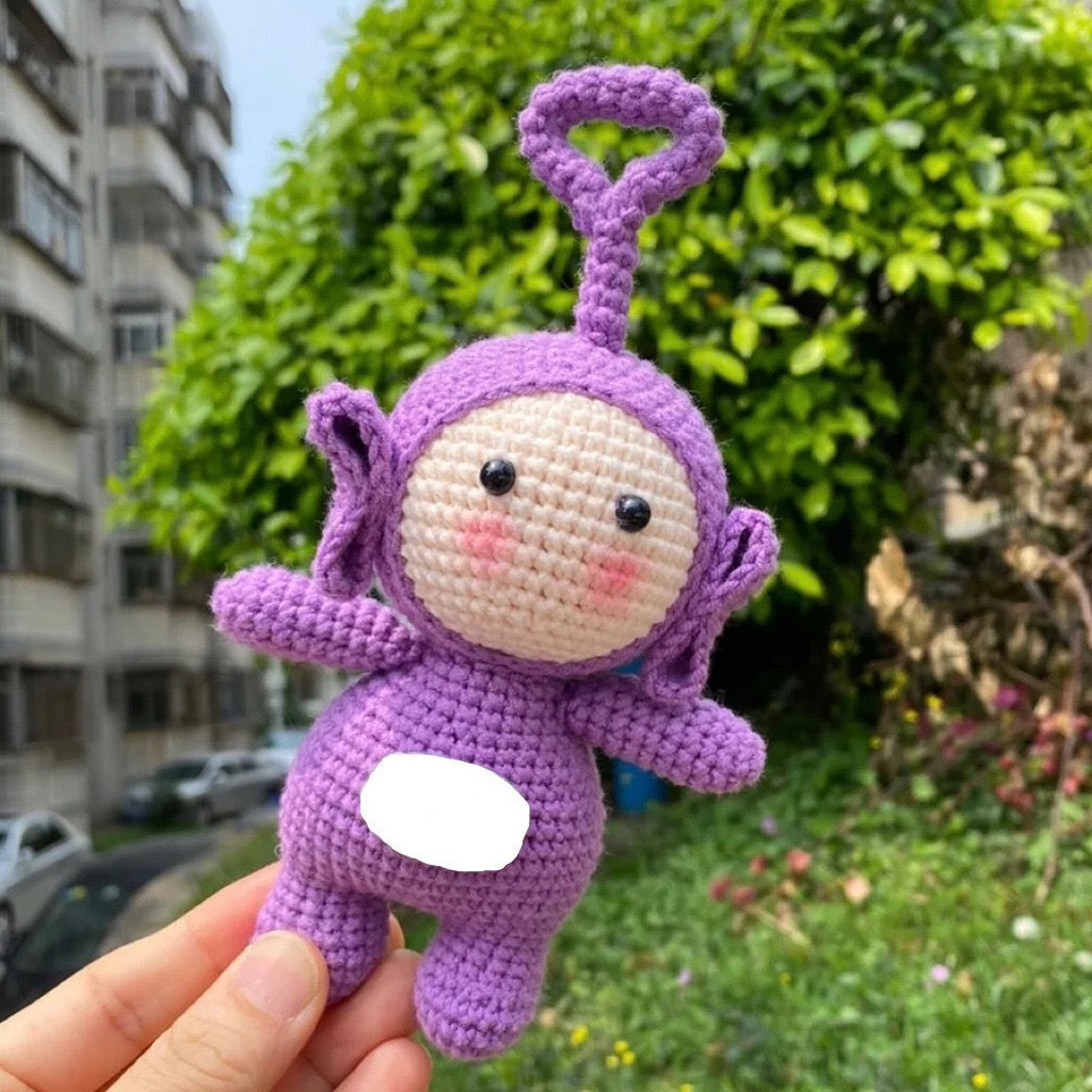 玩偶天线宝宝钩织手工diy毛线编织迷你钥匙扣挂件diy编织材料包