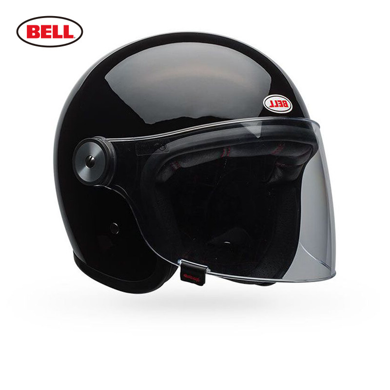 bell复古四分之三头盔riot四季防晒防雾摩托车机车摩托车头盔