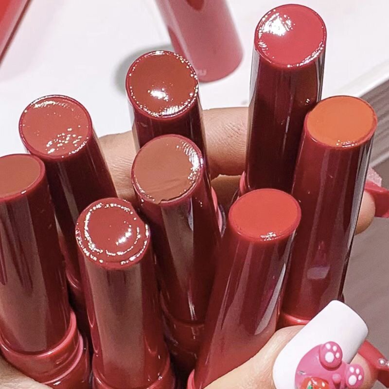 阿尼红融点固体口红唇膏中小小样唇蜜镜面水光唇膏