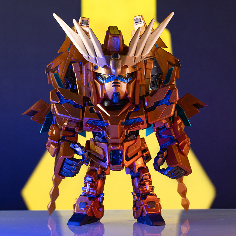 正版独角兽高达qmsv-mini盲盒万代联名自由潮玩手办潮玩盲盒