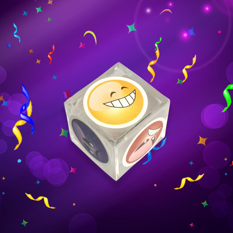 情绪骰子魔盒变脸哭笑笑脸心灵感应初学者近景预言魔术道具