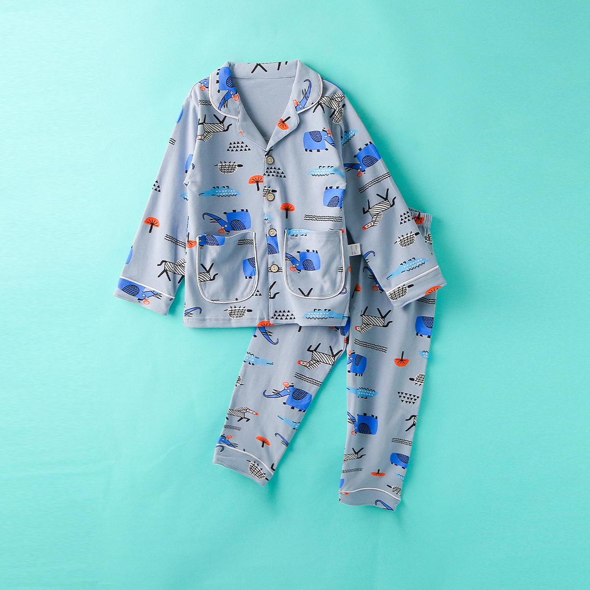 十月妈咪婴幼婴幼儿儿童家居服两件件套宝宝男童睡衣家居服套装