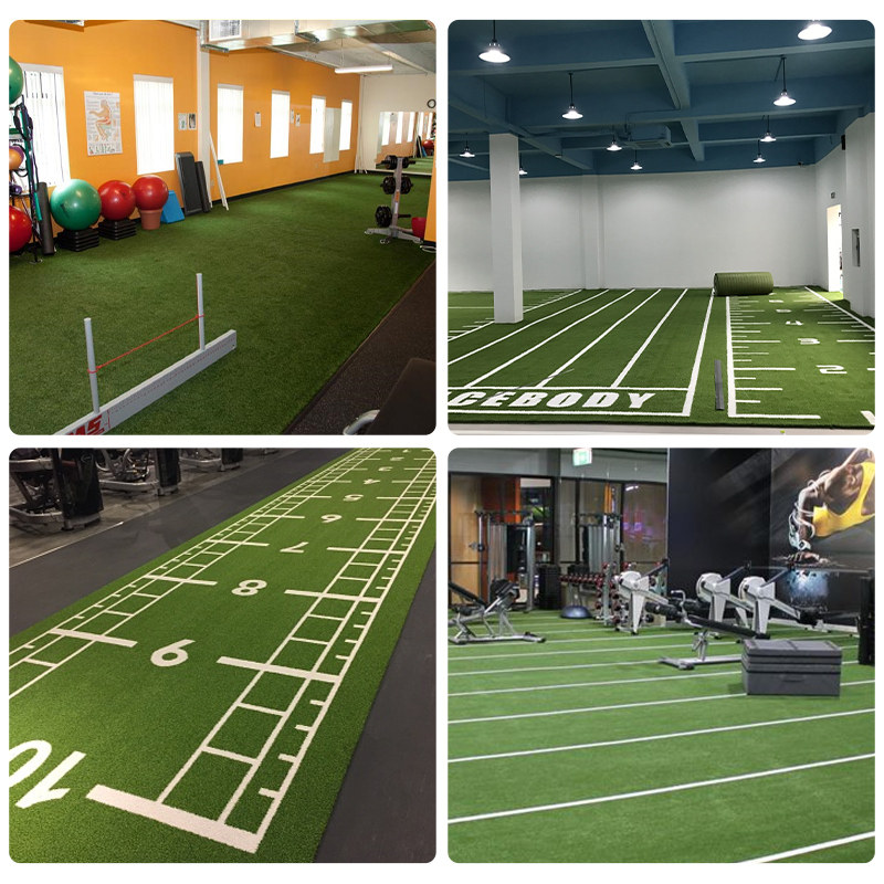 健身房人造草坪地毯运动室内私教专用人工塑料仿真绿植