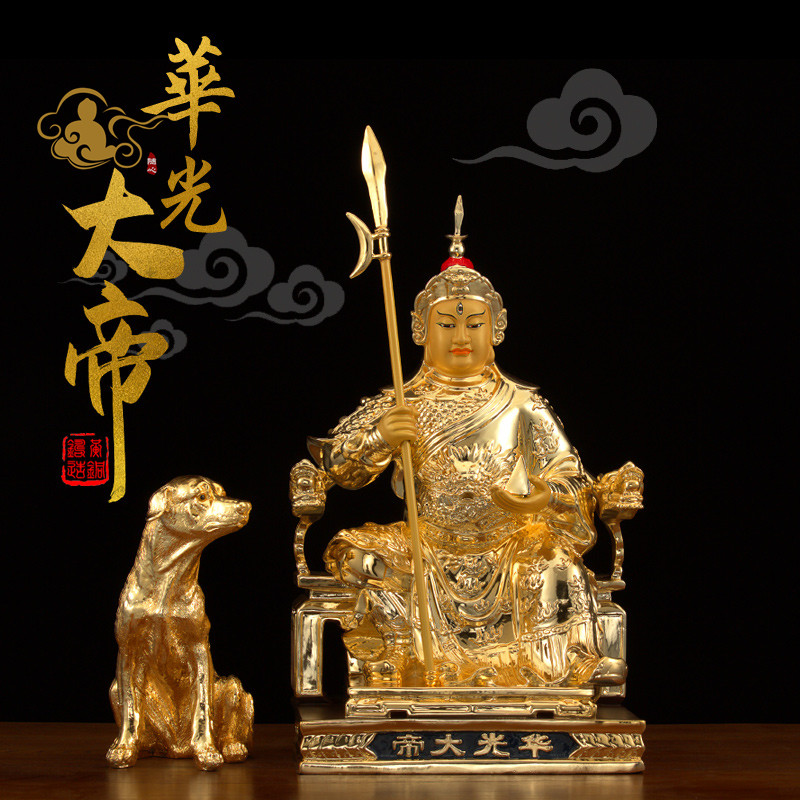 华光二郎神灵官护法道家天君大帝马天君灵光三眼摆件