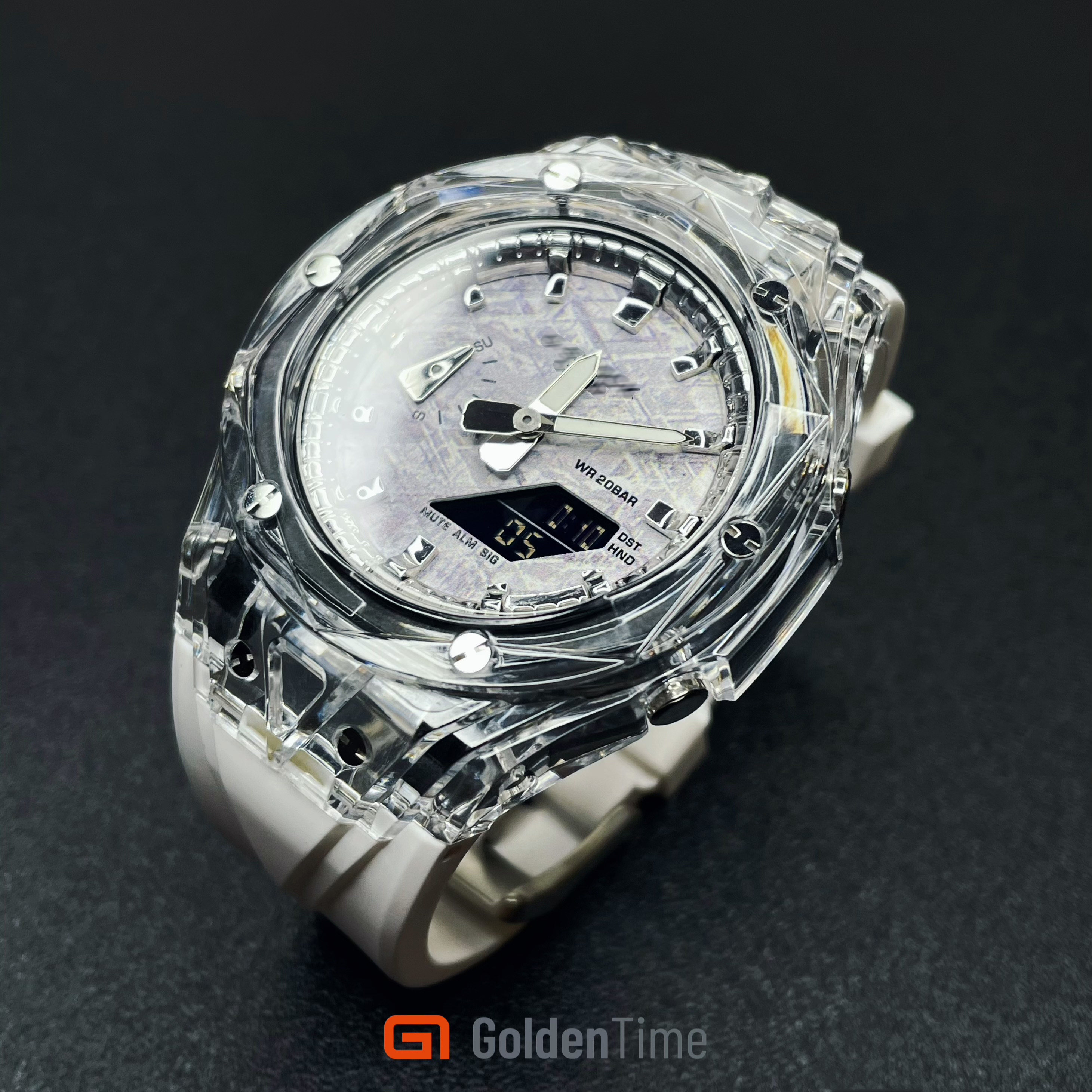 goldentime工作室定制改装成品ga2100八角农家橡树刺青国产腕表