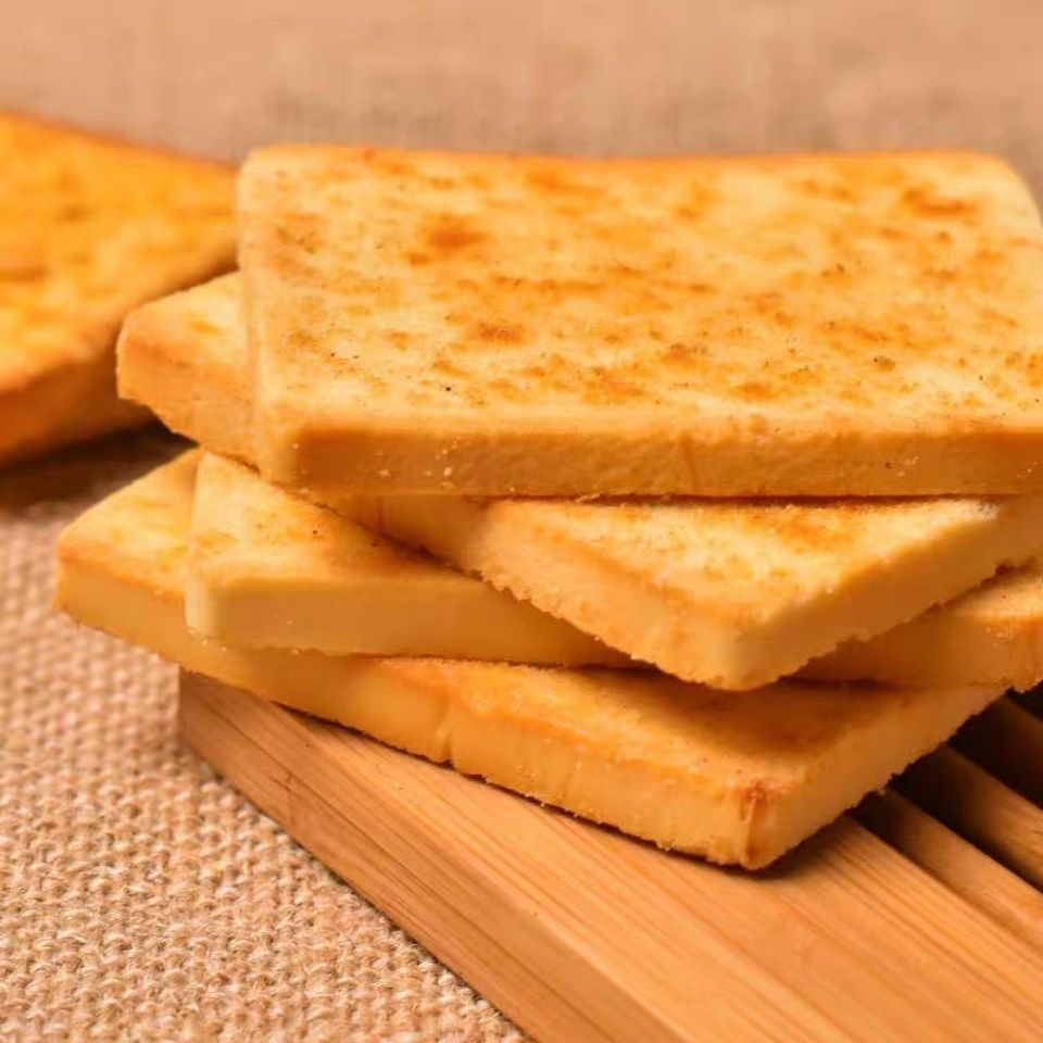 米多奇美味健康零食烤香馍片透明包装多种孜然酥性饼干