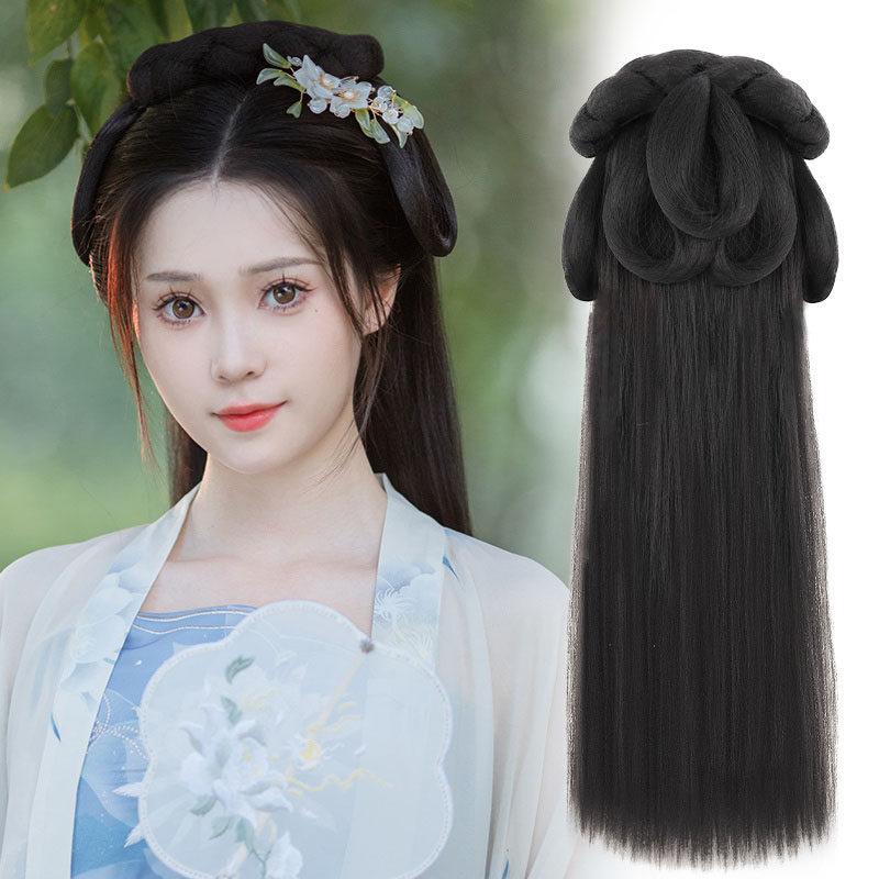 假发古风汉服古装发髻一体式懒人造型发发箍发发包