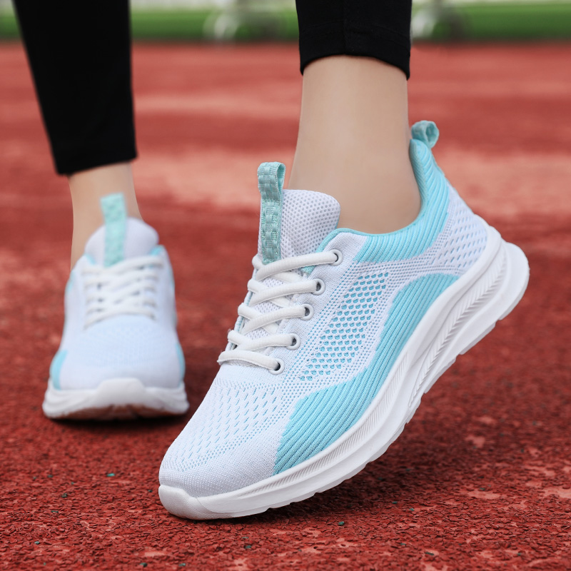 红青蜒飞织网网布运动鞋2022秋冬季新款百搭透气时尚休闲鞋