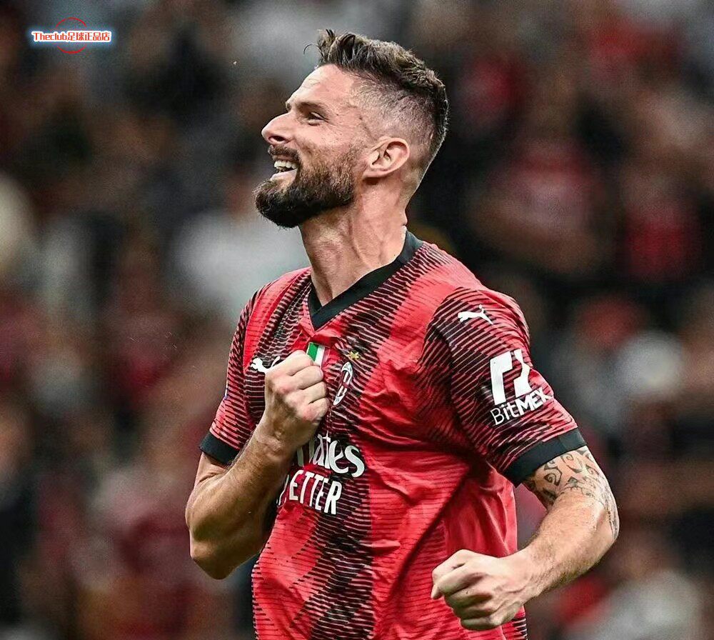 正品2324ac米兰主场球衣长袖10号莱奥托纳利吉鲁伊布短袖足球服