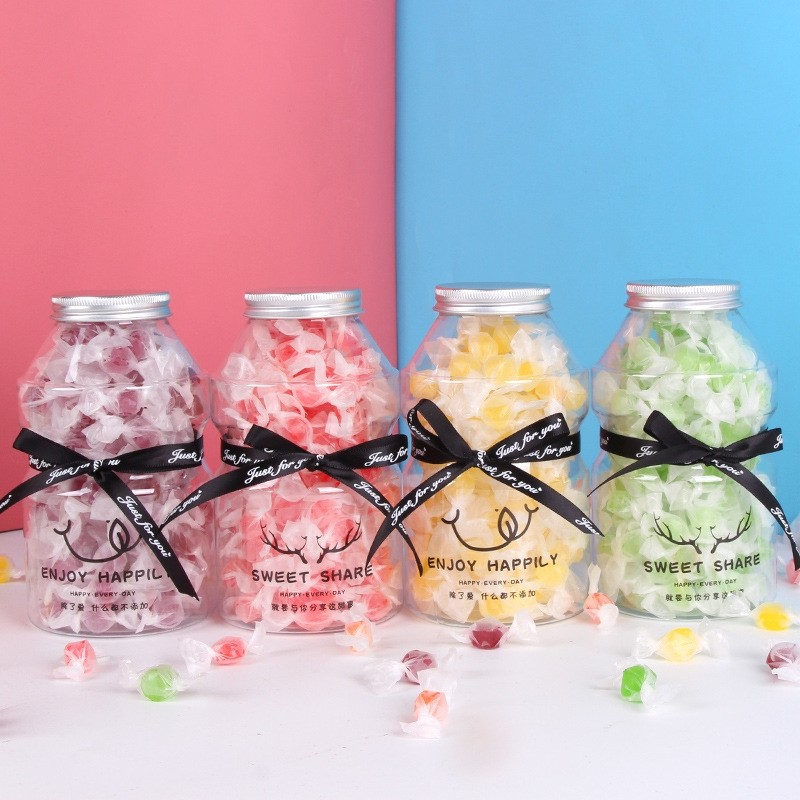 160克奶瓶千纸鹤水果糖儿童糖果瓶装整箱网红休闲传统糖果