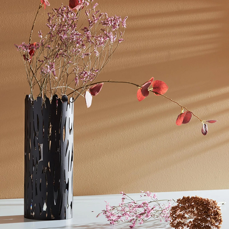 alessi镂空树皮花瓶插花轻奢摆件装饰新居创意设计花瓶