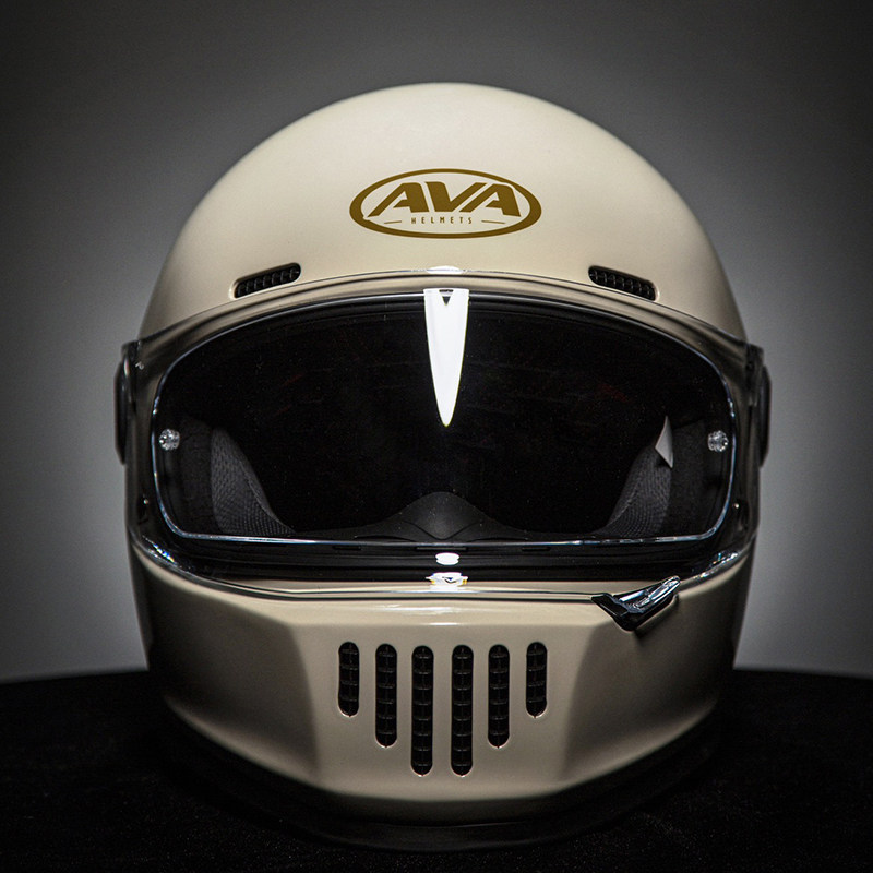 ava王朝复古头盔彩虹公路玻璃纤维摩托车男女国潮摩托车头盔