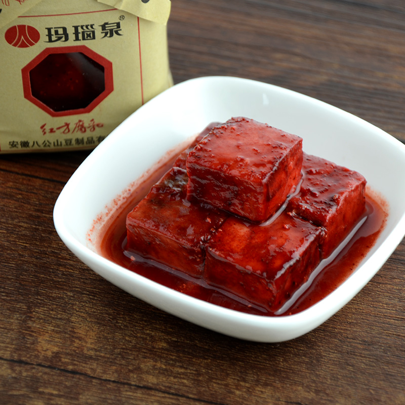 红方腐乳玛瑙八公山豆腐乳五香豆腐易成汤汁慎买豆腐乳