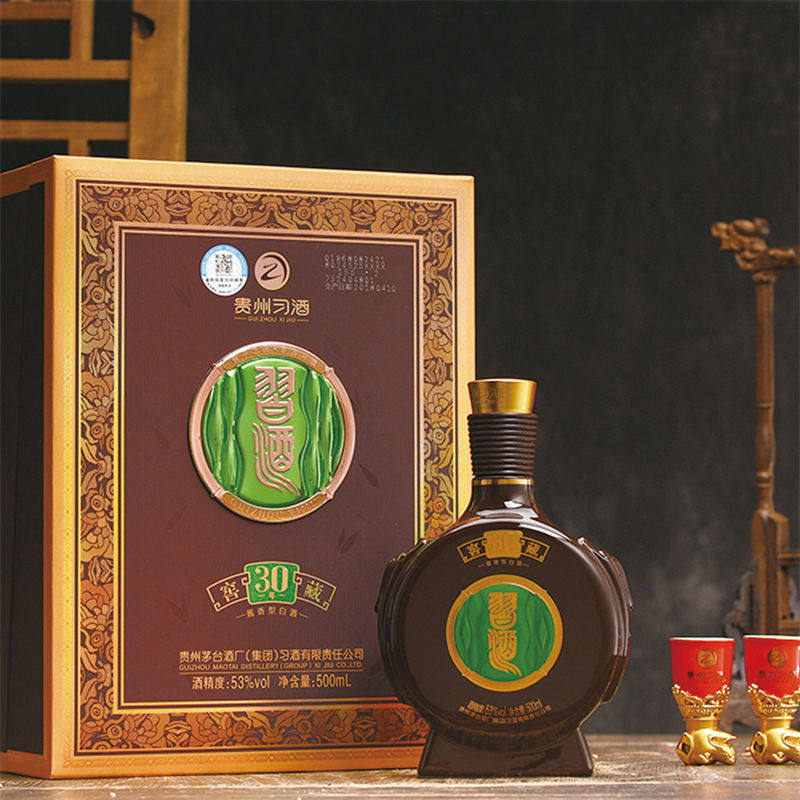 贵州习酒 窖藏三十年(30) 53度酱香型白酒 500ml单瓶 礼盒装