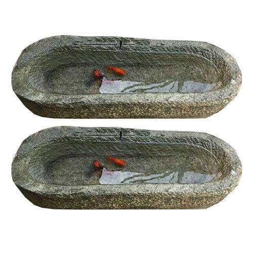 仿古石雕鱼缸石槽流水盆马槽牛槽旧石盆庭院景观石雕