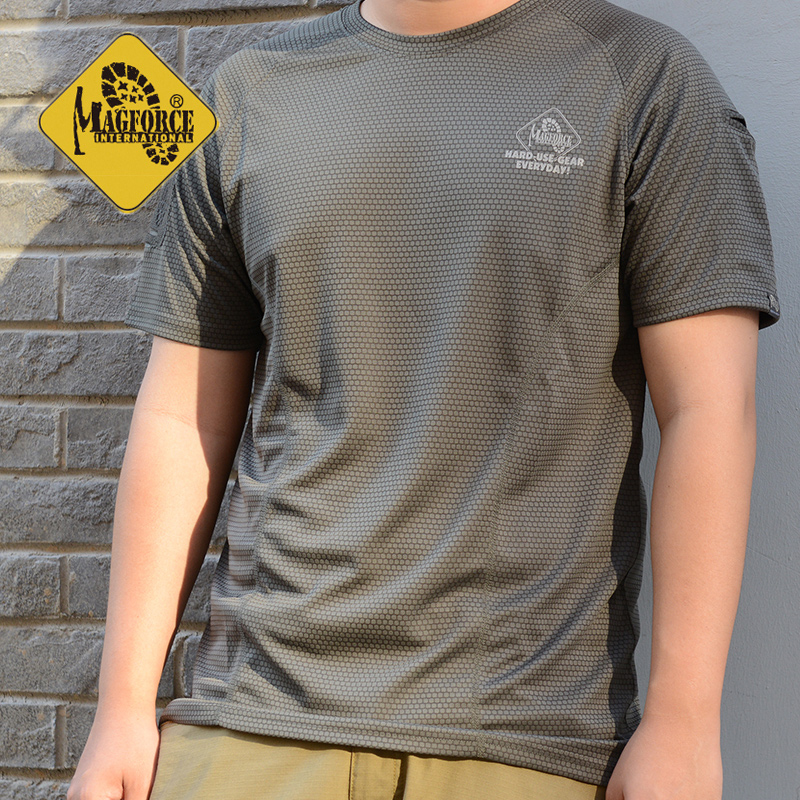 MAGFORCE麦格霍斯台马夏季新款户外短袖圆领T恤c0109透气速干男