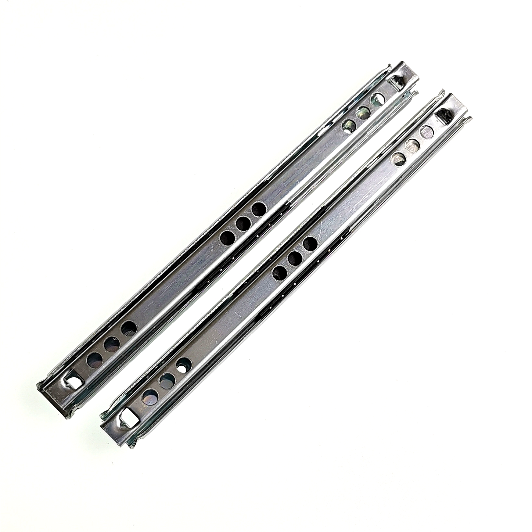 滚珠静音滑轨滑槽微型迷你两节抽屉轨道滑道导轨