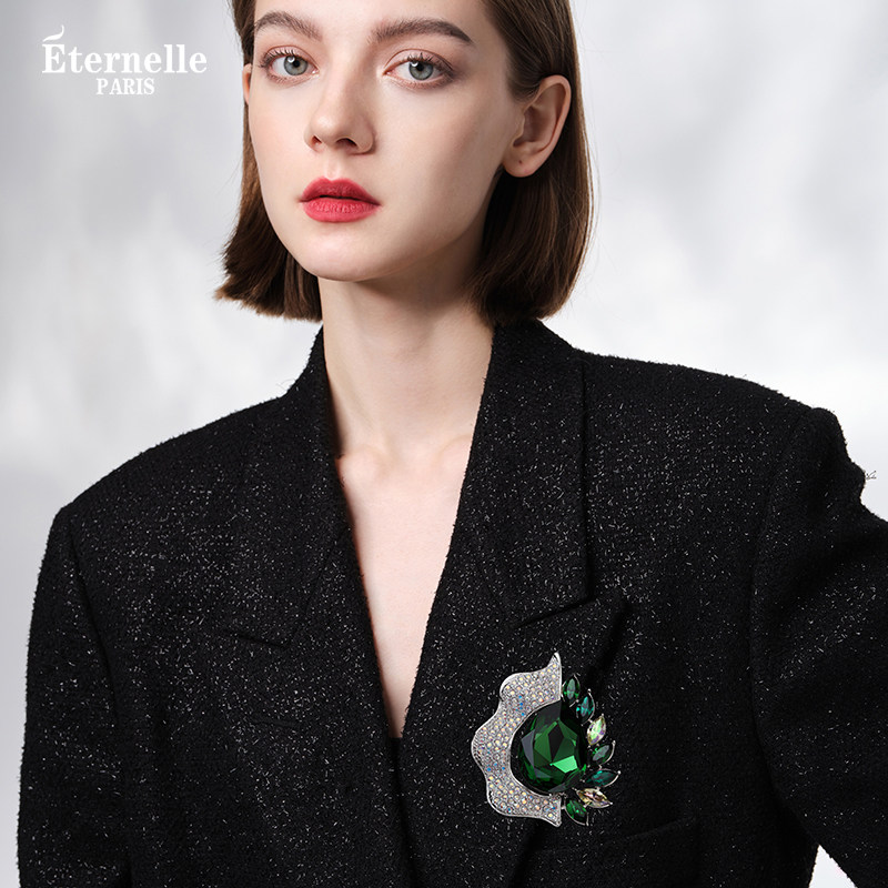eternelle法国永恒奥地利水晶时尚胸花欧美风胸针双用胸针