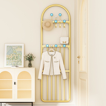 Xinjiangs Tibet wall-mounted clothes hat rack Xuanguan entrance clothes hanger free from punching wall clothes rack door after sticking