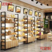 Bread Show Cabinet Middle Island Cabinet Pastry Baking Shop Cake Shelving Display Shelf Bread Cabinet Side Cabinet Multilayer