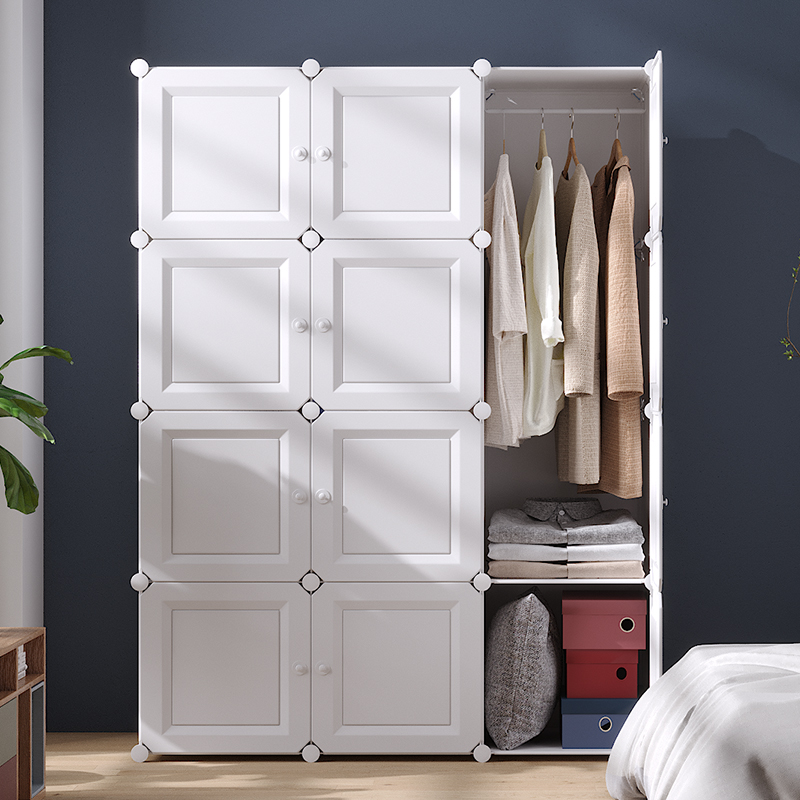 简易衣柜布衣柜出租房用儿童衣橱衣组装布艺宿舍挂衣柜家用储物柜