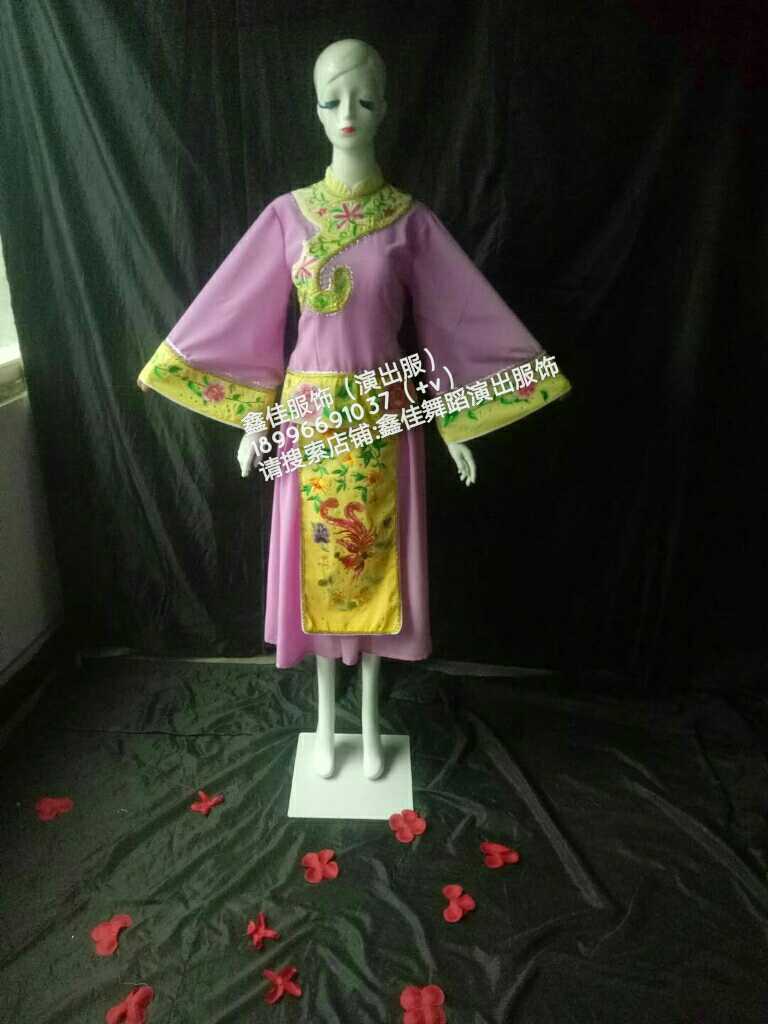 鑫佳订做原版桃李杯舞蹈《浔阳遗韵--丽人行》女子群舞舞蹈服装, - 图1