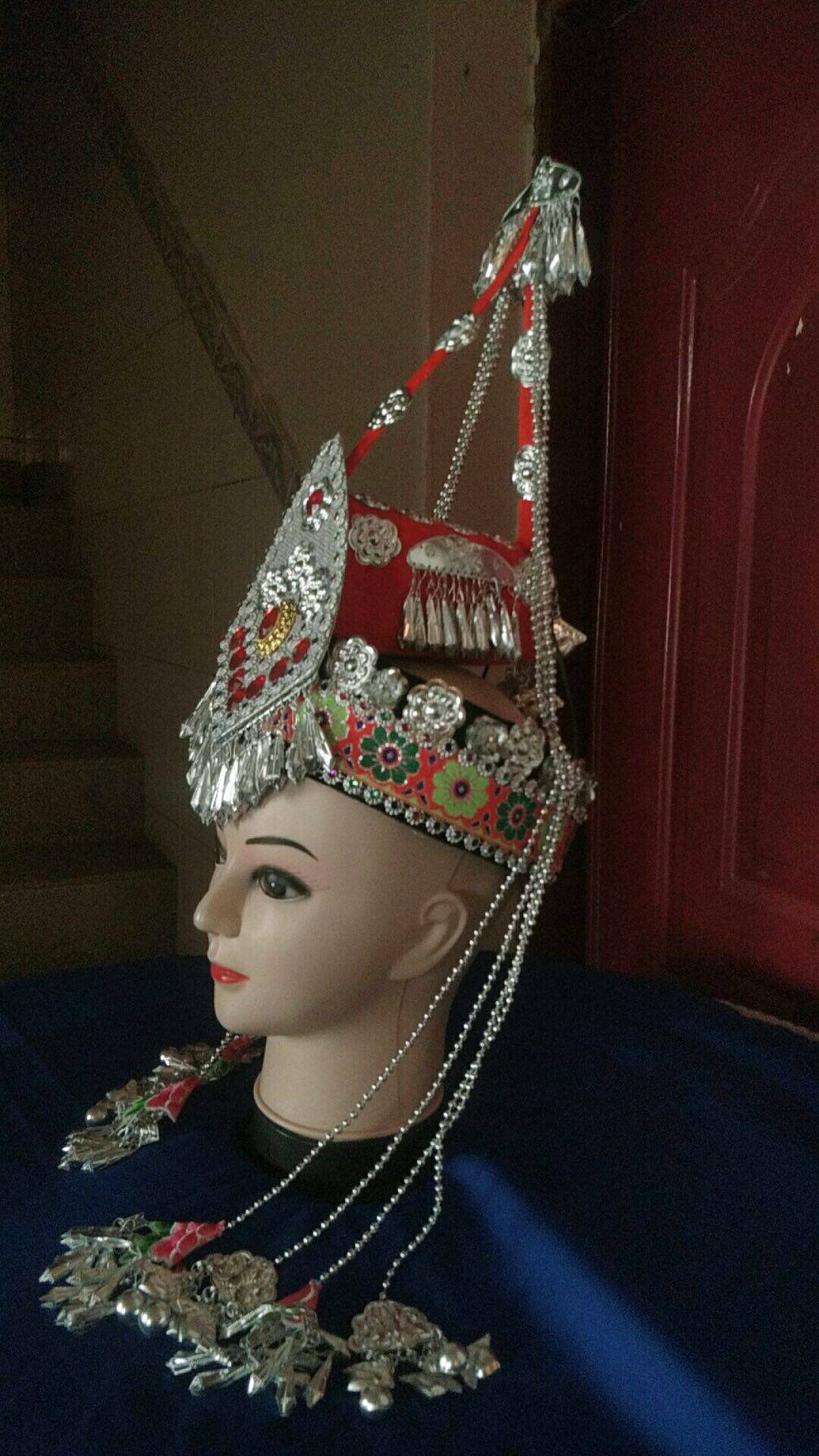 畲族头饰儿童装饰演出演出服服装女童表演男童更多舞蹈配饰