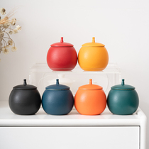 Macarronic ceramic tea leaf jars small number sealing jars for home Pu-erh tea pot moistureproof storage jar customizable lg