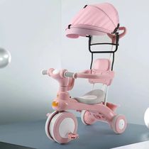 Child tricycle Multifunction three-in-one baby trolley 1-3-year-old 6-year-old male and female child bike