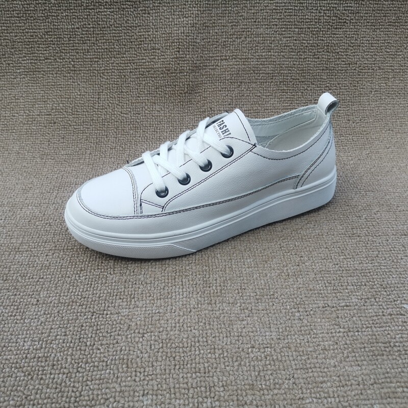 撤柜品牌折扣真皮女鞋2021新款时尚潮鞋休闲休闲板鞋