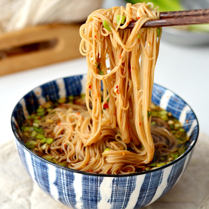 三柚山手工精细细条常山贡面方便爽滑全麦挂面面条