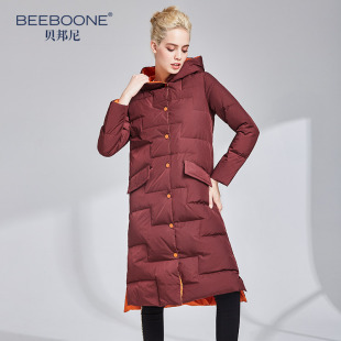 BEEBOONE/贝邦尼品牌专柜正品2018秋冬新款时尚羽绒服女潮