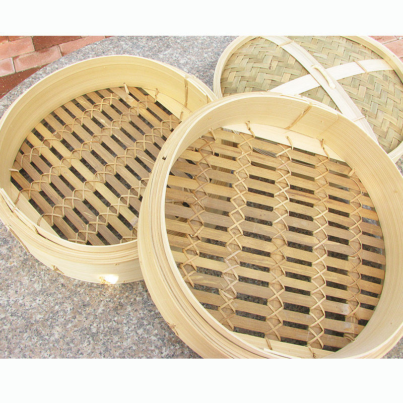 卓太太竹蒸笼家用蒸笼 笼屉加高蒸笼加深笼屉竹笼格蒸屉蒸格