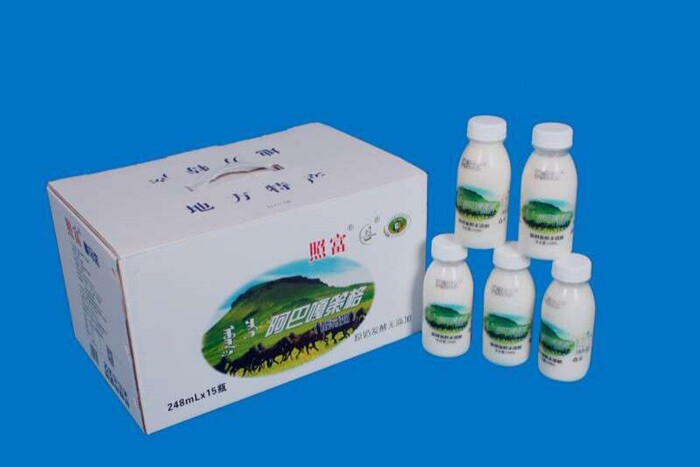 内蒙古特产锡盟阿巴嘎策格酸马奶248ml装15瓶箱包邮