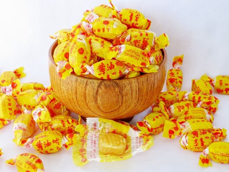 内蒙古锡盟特产蓝旗黄油水果硬糖婚庆喜糖289克传统糖果