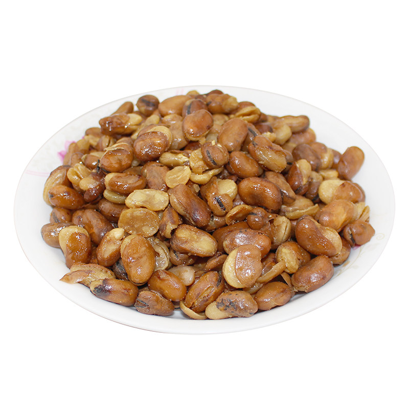 油炸大豆香酥开花豆散装蚕豆牛肉椒盐味绿心东北干货大包装兰花豆