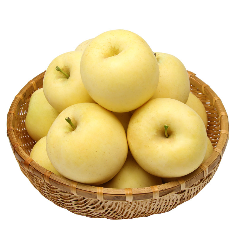 新鲜奶油白苹果冰糖心脆甜爆汁黄金牛奶富士烟台当季现摘5斤