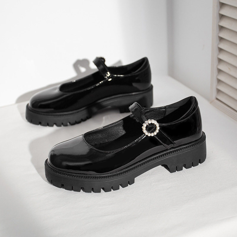 鮀品玛丽珍洛丽塔皮鞋时尚百搭女鞋复古甜酷日jk单鞋