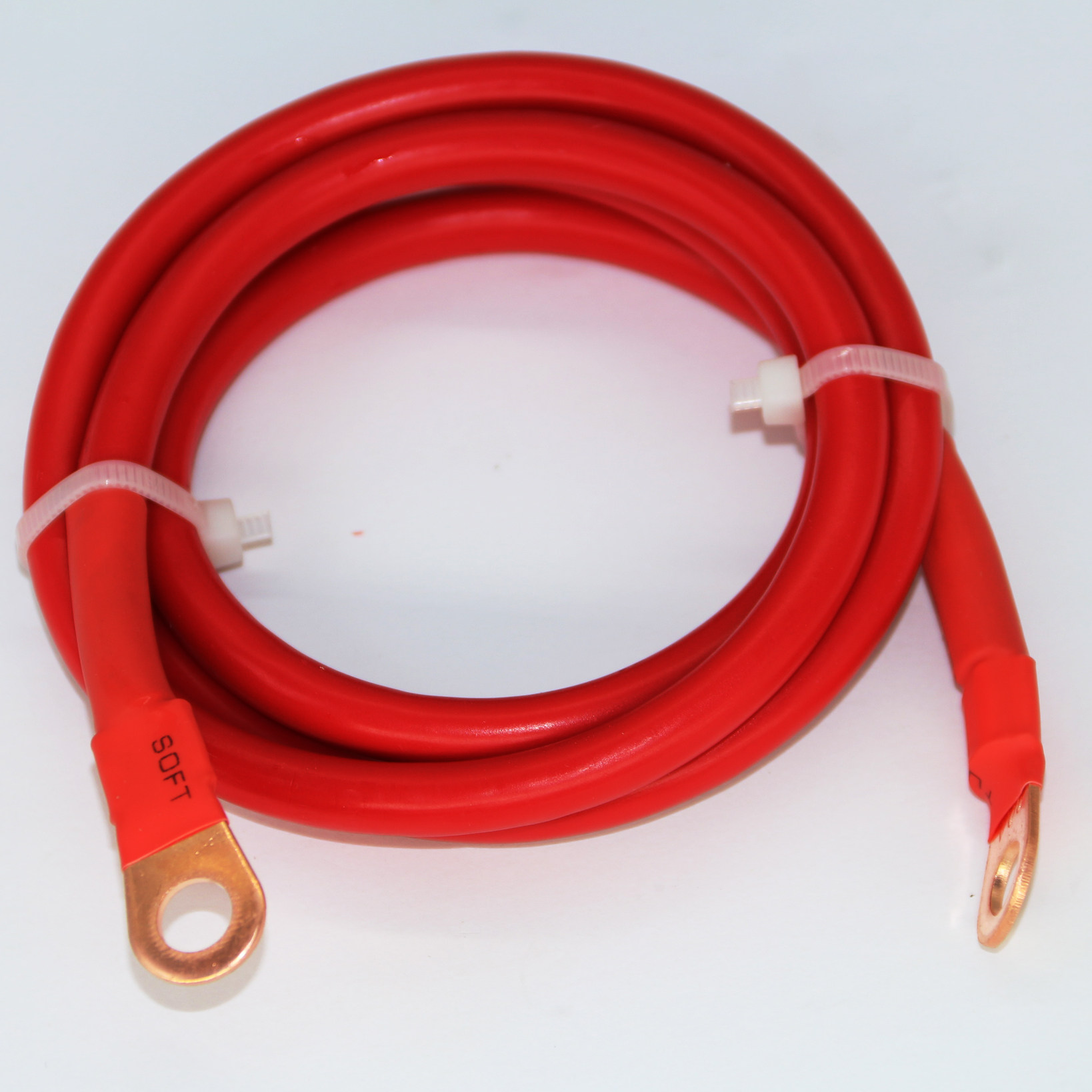 只有电瓶带铜铜线纯铜1条连接线电线国标平单根连接线