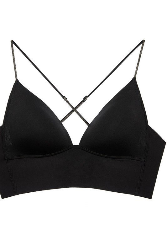 美背性感胸罩套头三角薄款细带内衣钢圈文胸文胸