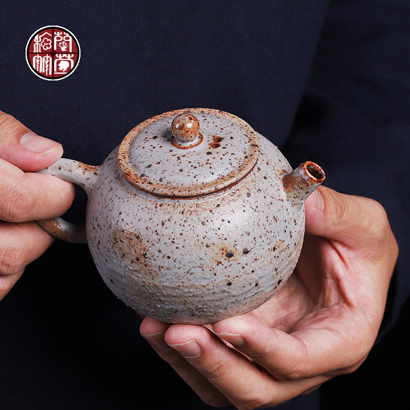 志野泡茶陶可单壶粗手工高越名家陶艺茶壶原矿茶壶
