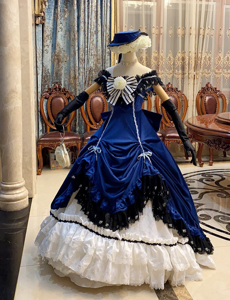 知更鸟定制夏尔cos女装衍生蓝色cosplay执事动漫